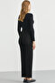 Comfortable Fit Knitwear Trousers with Side Motifs - Black - 5