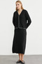 Flared Skirt Cardigan Knitwear Set - Black - 2