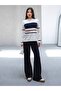 Women's Striped Cotton Sweat Pants Casual Set