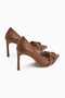 Halez Taba Buckle Stiletto Pointed Toe Women's Heeled Shoes - 4