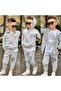Boy's Lion Printed 3-Piece Tracksuit Set 2 Thread Full Lycra