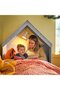 SLÄKT Bed accessory, house shaped/grey - 3