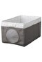 LEN Box, grey/dotted white, 25 x 37 x 22 cm