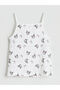 Square Collar Kuromi Printed Girl's Undershirt 2-Piece - 4