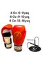 Rocky Children's Boxing Kickboxing Muay Thai Gloves 4-6-8 oz Silicone Adjustable Size Skipping Rope Set