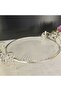 Cast Metal Frame Glass Presentation Plate Round 31.cm Silver - 3