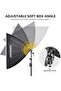 2 Pack 700W Equivalent Softbox Lighting Kit, 5700K LED Bulbs, 24x24" Softbox with E26 Socket, - 3