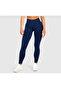 Navy Blue High Waist Scrunch Push up Sports Leggings - 2