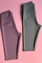 Form Rise |   3-Pack of Over-The-Knee Leggings in Green, Cream, and Dusty Rose Colors with a High Waist and Tummy Control for Women - 3