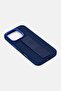 iPhone 16 Pro Morphix Silicone Case With Grip Stand, Dark Blue - 2