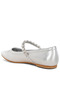 Women Metallic Mary Jane Ballerinas in Silver - 3