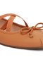 Women Recycled Faux Leather Ballet Flats in Tan - 4