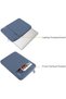 Laptop Case 13 inch, Polyester Vertical Computer Sleeve Bag with Pocket, Steel Blue - 4