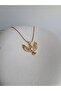 Gold Color Zircon Stone Phoenix Necklace - 5