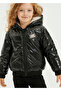 Black Girl's Hooded Coat