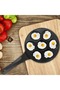 7-Cavity Mini Pancake Pan, Non-Stick Surface, Long Handle, Black - 3