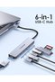 USB C Hub with 4K@60Hz HDMI, 10Gbps Data Transfer with 2 USB C and 2 USB 3.2 Gen2, PD 100W, - 4