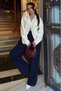 Ecru Double Zipper Women's Knitwear Cardigan Mg2532 - 8