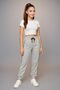 2-Piece Girls' Jogger Pants with Side Piping and Elasticated Legs ---- Crop Is Not Included - 4