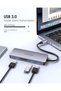 USB C Hub with 4K HDMI, 3 USB 3.0, SD/Micro SD Card Reader (CB-C18, Space Gray) - 5