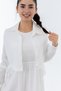 Girl's Stylish Seersucker Fabric 100% Cotton Hijab Dress Set - Long Length Gilet Model -4948 - 7