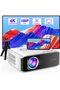 [Auto Focus/Trapezoidal Correction] Projector 4K Supported, Native 1080P 6G WiFi Bluetooth P