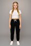 2-Piece Girls' Sports Casual Sweatpants with Elasticated Cuffs and Interlining - Cropped Length Not Included - 4