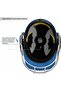 Defender Cricket Helmet for Men & Boys | Large| Royal Blue |Adjustable Steel Grill |Lightweight - 4