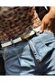 حزام كلاسيكي بإبزيم ذهبي مسطح - 2