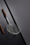 Wooden Handle Stainless Steel Frying Oil Ladle Colander Strainer 20 cm - 2