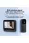 Smart Video Doorbell with LCD Display, People Recognition, Night Vision Camera, Black - 2