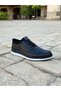 Men's Genuine Leather Elastic Lace-Up Rubber Comfort Sole Comfortable Daily Casual Shoes