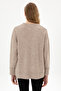 Women's Stone Melange Crew Neck Sweater 50307879-Vr225 - 5