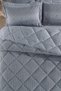 Striped Jacquard Wellsoft Single Sleeping Set with Elastic Sheet 3 Pieces - 5
