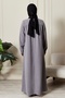 Shirt Roba Front Buttoned Loose Sand Crepe Dress Hijab Dress Mother's Dress Prayer Dress - 7