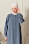Shirt Roba Front Buttoned Loose Sand Crepe Dress Hijab Dress Mother's Dress Prayer Dress - 5