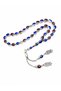 Special Design Burgundy Blue Prayer Beads, Enamel Embroidered Metal Prayer Beads, with Wooden Box - 2