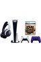5 Disc Console Bundle with Extra Pulse 3D Wireless Headset, Extra Purple Dualsense Wirel
