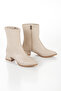 Beige Skin Women's Pointed Toe Casual Boots - 2