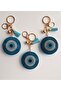 Gift Zircon Stone Evil Eye Beaded Turquoise Keychain - 4