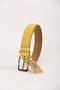 Yellow Patterned 100% Genuine Leather Belt 3.5 cm - 2