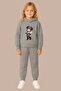 Decorated Mici Printed 3 Thread Children's Tracksuit Set