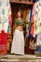 White Color Linen Skirt with Belt and Pocket Detail - 5