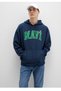 Oversized (Wide Cut) Sweatshirt with Logo Print