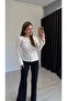 Rivverr Baklava Pattern Knitwear Blouse Ecru