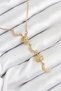 Moon Sun Design Necklace with Golden Steel Zircon for Elegant Woman - 2