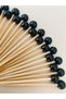 No:200-50 Pieces 1St Quality Decorative Black Glass Pearl Promise Engagement Birthday Party Ornament Toothpick
