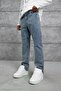 Men's Jean Trousers Mb Navy Blue Baggy with Pocket Detail