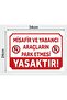 Parking Prohibited Warning Sign 25X35 cm Dekota Warning Sign Vehicle Parking Garage - 2