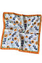 100% Cotton Bandana Scarf Satin Bag Accessory Patterned Bandana 45X50 cm - 2